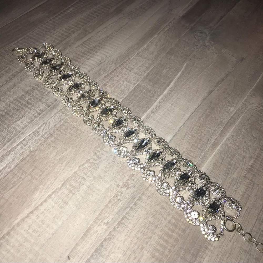 Rhinestones Choker Necklace